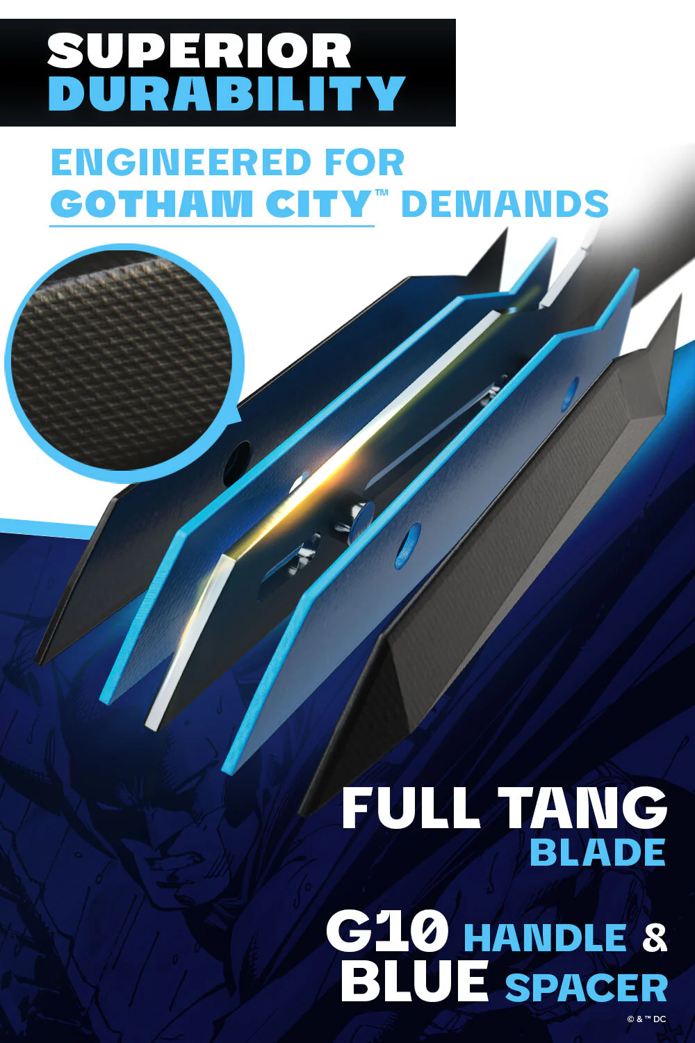 2 Piece Set | 8" Chef's Knife & 3.75" Paring Knife | BATMAN™ Edition | Shadow Black | Dalstrong © - Image 4