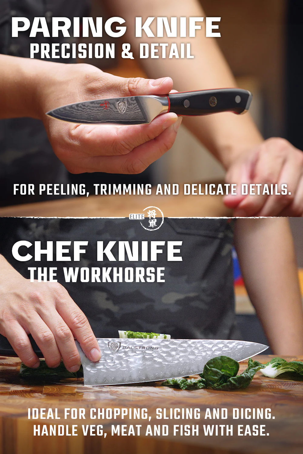 2 Piece Set | Chef Knife & Paring Knife | ELITE Shogun Series | Dalstrong © - Image 4