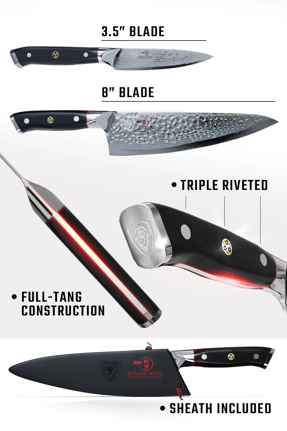 2 Piece Set | Chef Knife & Paring Knife | ELITE Shogun Series | Dalstrong © - Image 7