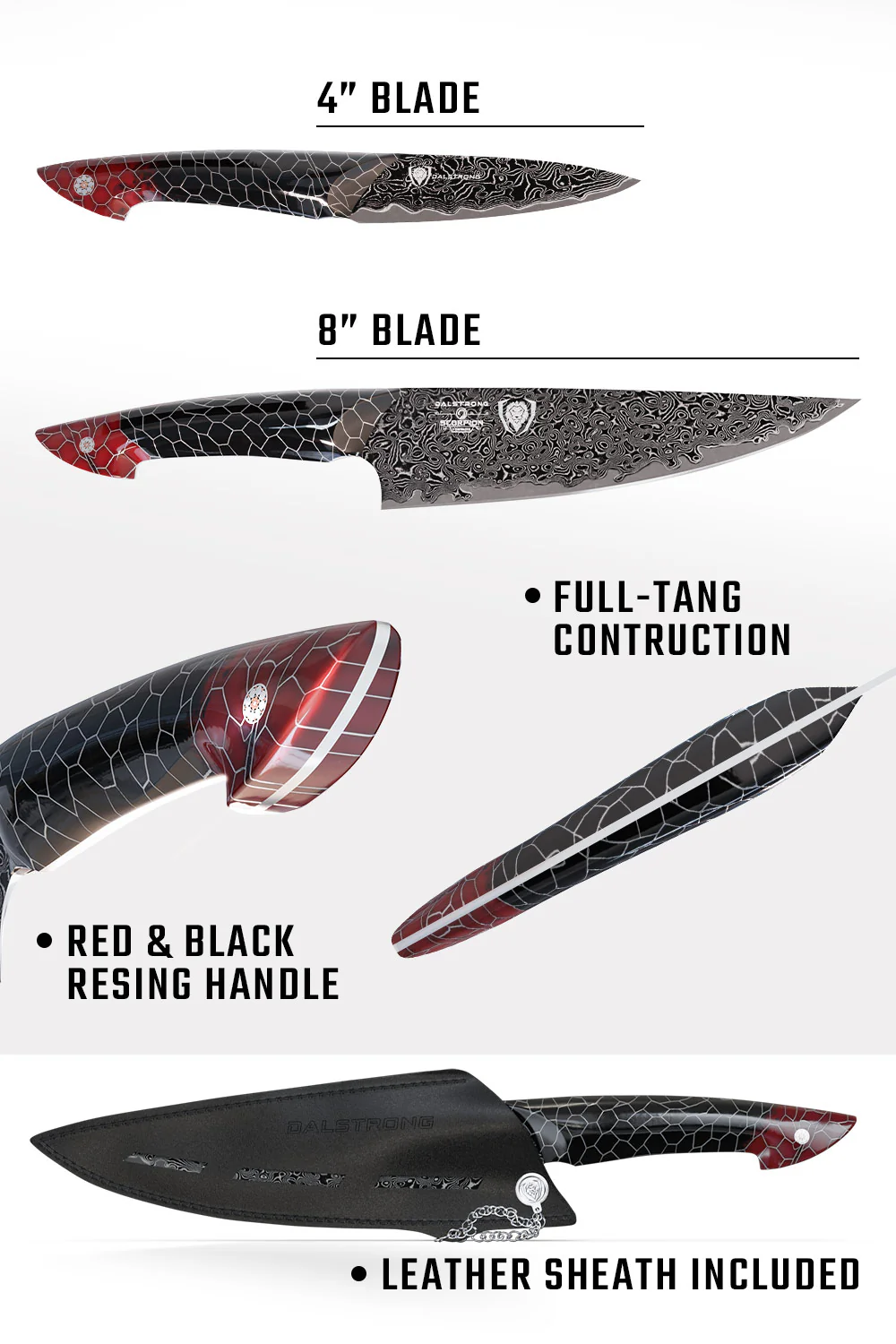 2 Piece Set | Chef Knife & Paring Knife | Scorpion Series | Dalstrong © - Image 7