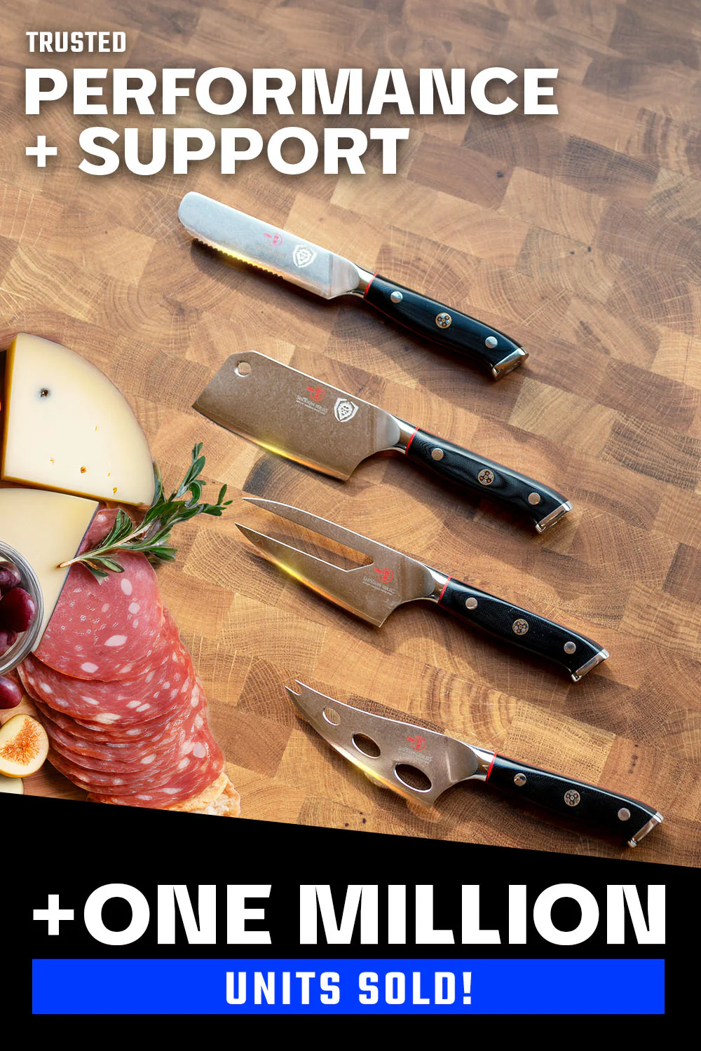 4-Piece Cheese Knife Set | Shogun Series ELITE | Dalstrong © - Image 7