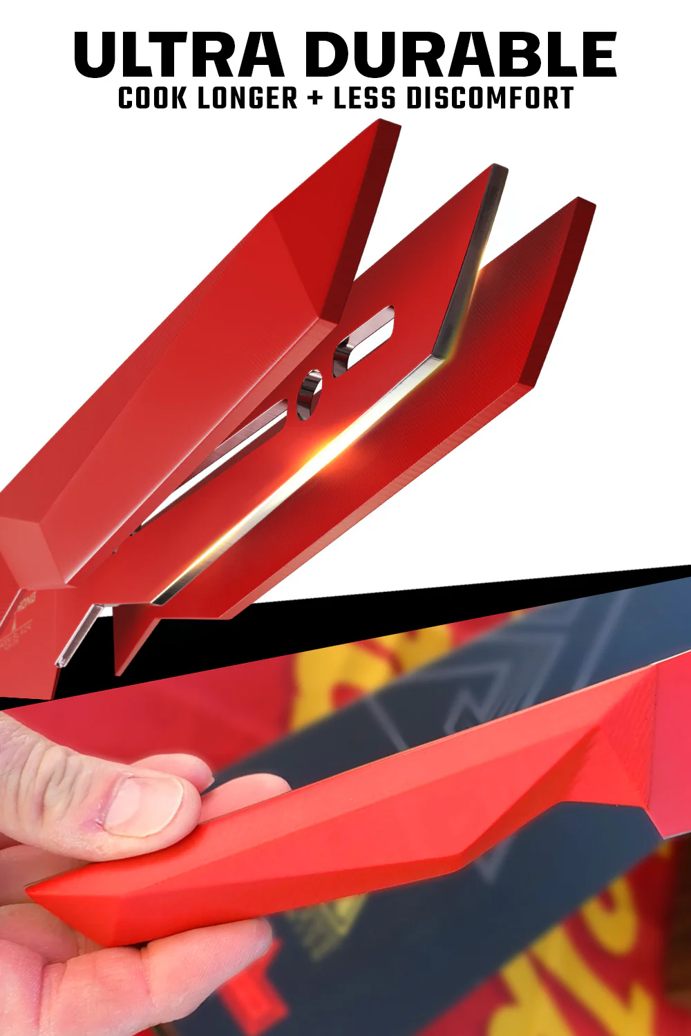 BBQ Pitmaster & Meat Knife 9" | Shadow Black Series | RED Edition | Dalstrong © - Image 4