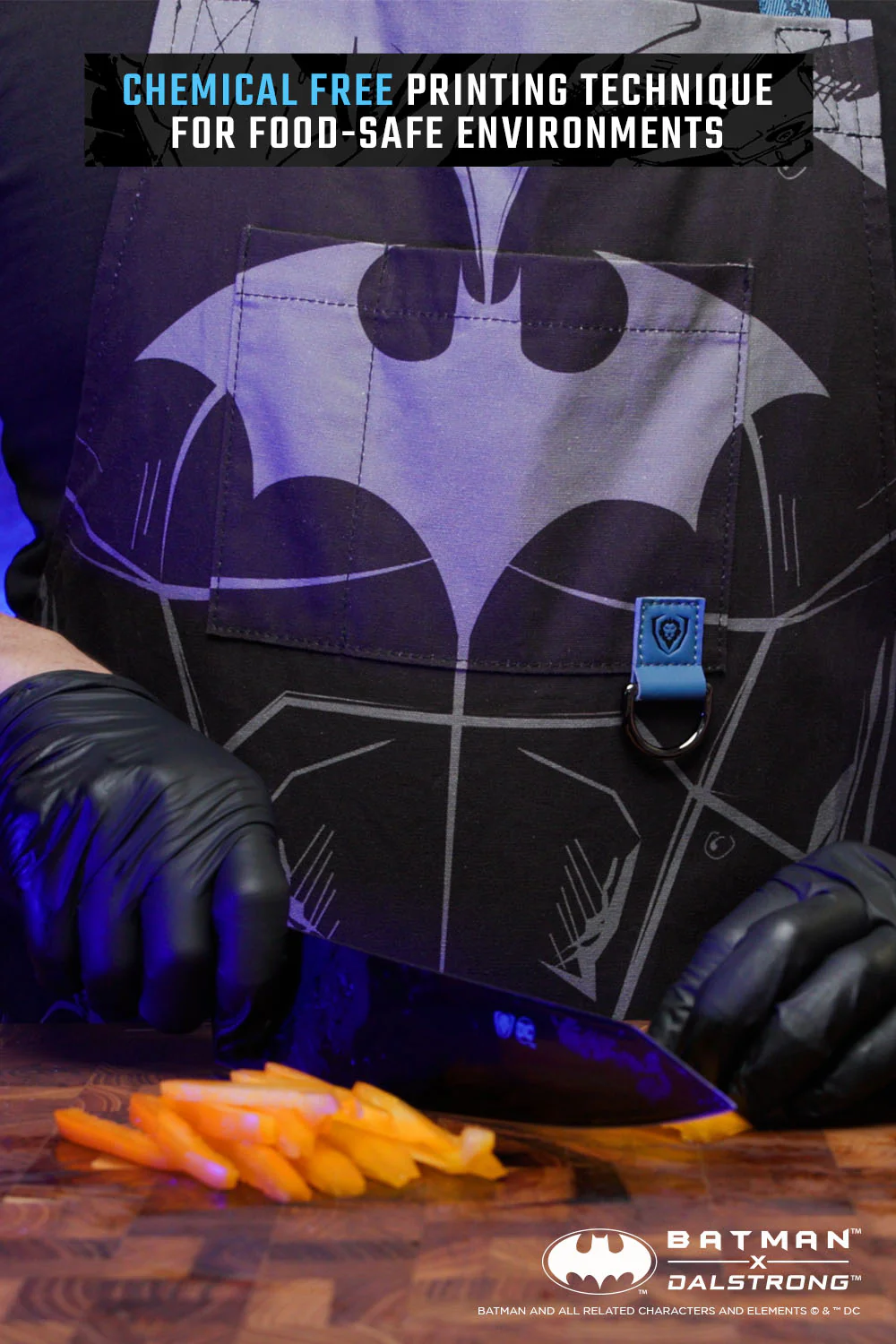 Chef's Apron | Batman™ Edition | Black Crusader | 100% Breathable Cotton | Dalstrong © - Image 7