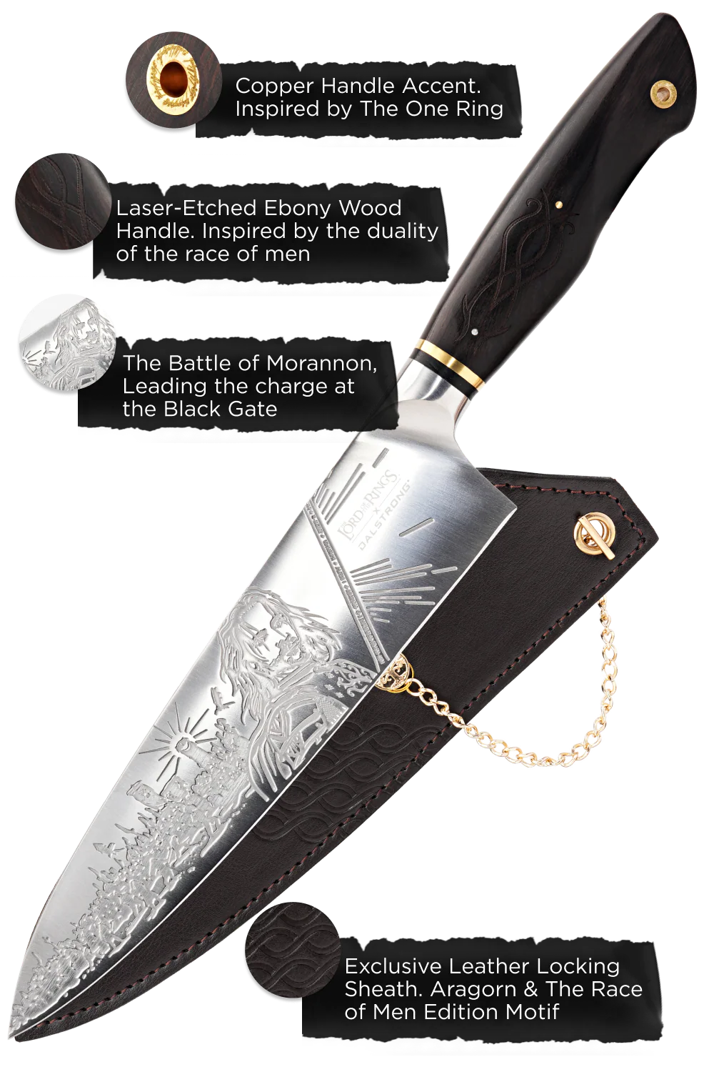 Chef Knife 8" | The Lord of the Rings™ Edition | Dalstrong © - Image 5