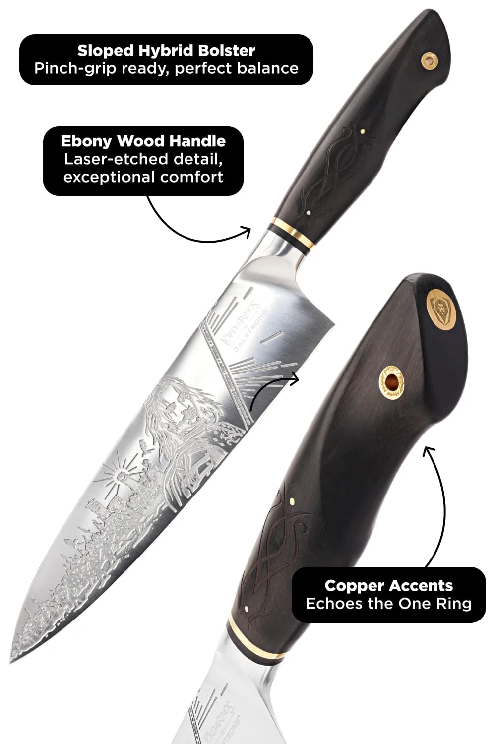 Chef Knife 8" | The Lord of the Rings™ Edition | Dalstrong © - Image 8