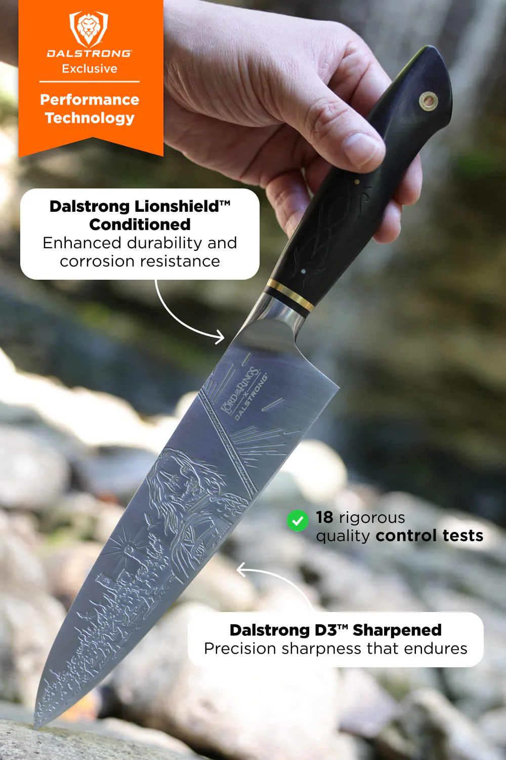 Chef Knife 8" | The Lord of the Rings™ Edition | Dalstrong © - Image 9