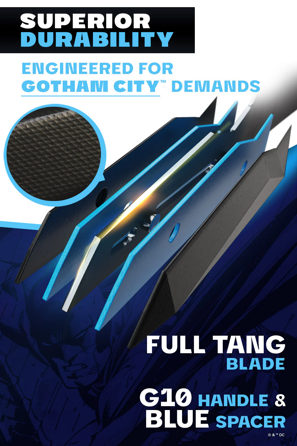 Chef's Knife 8" | BATMAN™ Edition | Shadow Black | Dalstrong © - Image 4