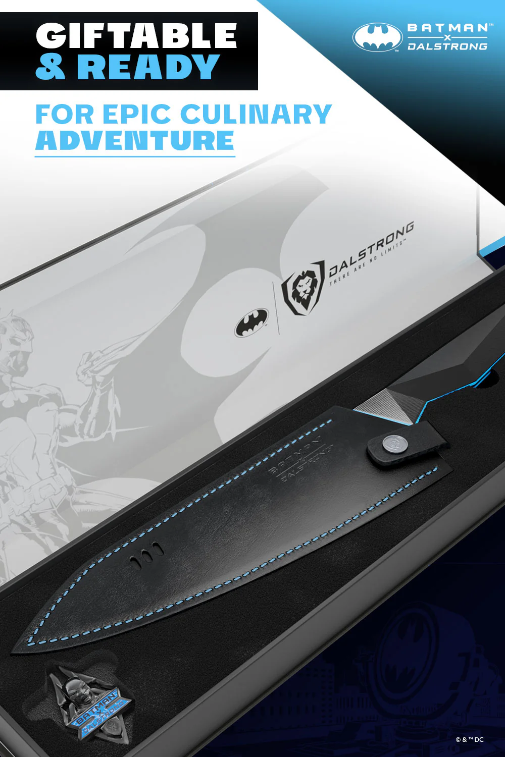 Chef's Knife 8" | BATMAN™ Edition | Shadow Black | Dalstrong © - Image 6