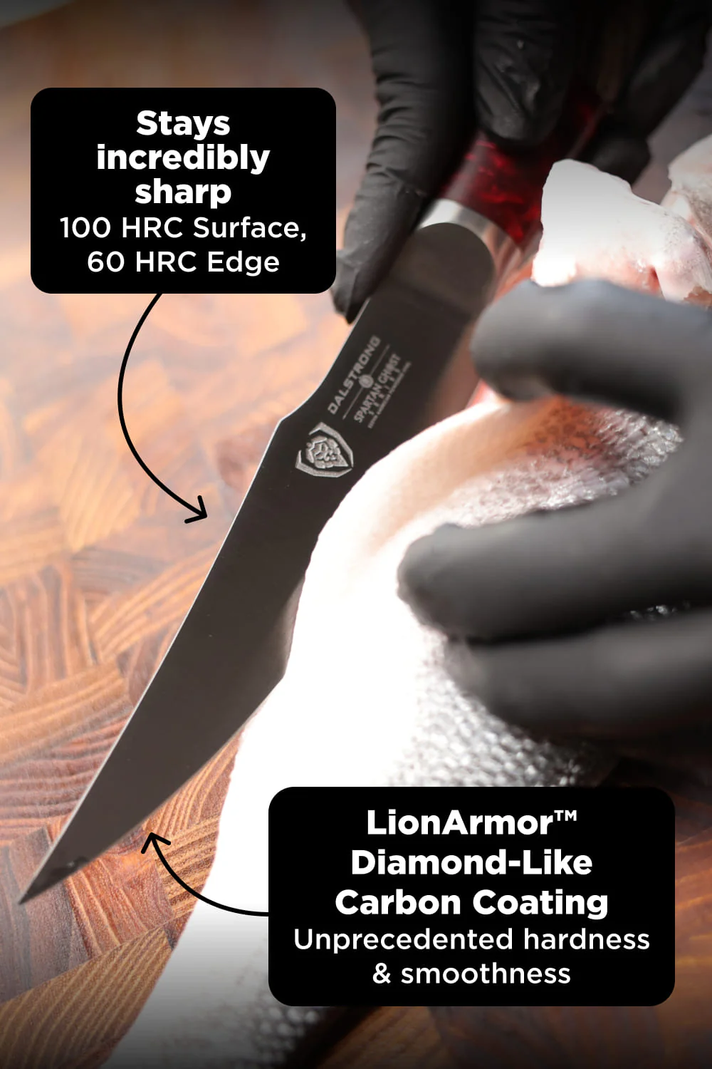 Curved Fillet Knife 6.5" | Spartan Ghost Series | Dalstrong © - Image 6