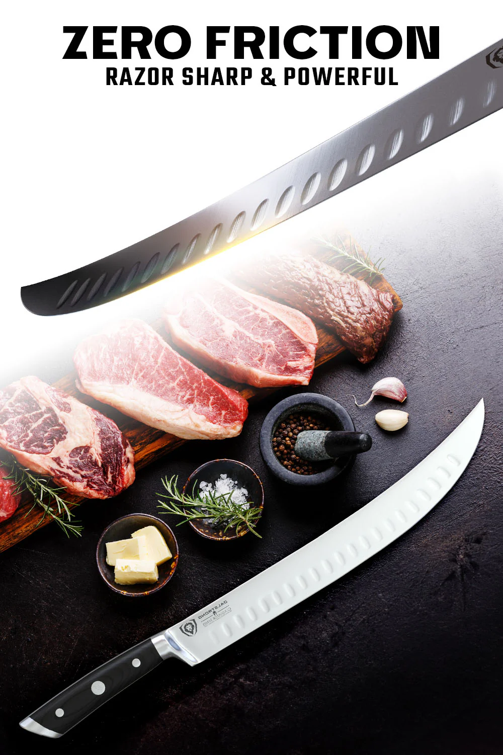 Butcher's Breaking Cimiter Knife 10" | Gladiator Series | NSF Certified | Dalstrong © - Image 3