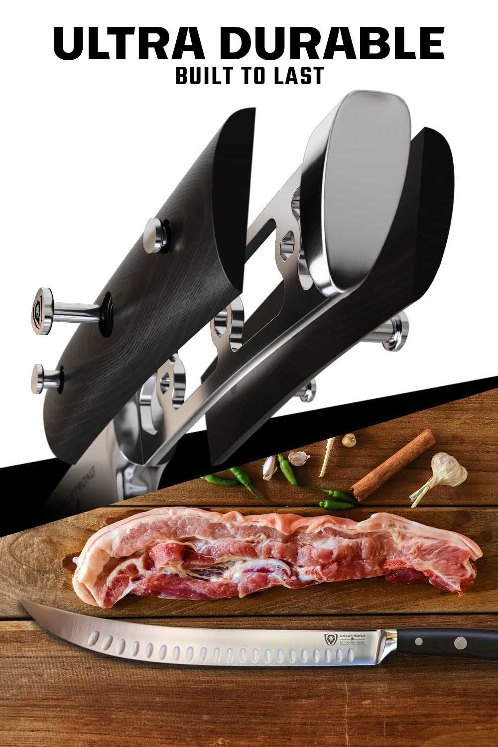 Butcher's Breaking Cimiter Knife 10" | Gladiator Series | NSF Certified | Dalstrong © - Image 4