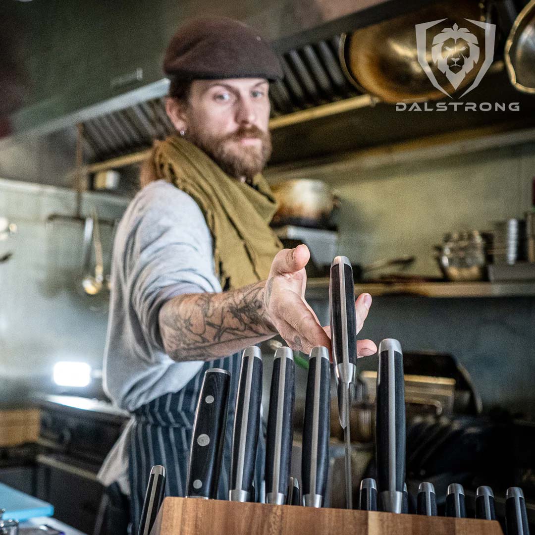 18 Piece Colossal Knife Set with Block | Gladiator Series | Knives NSF Certified | Dalstrong © - Image 8