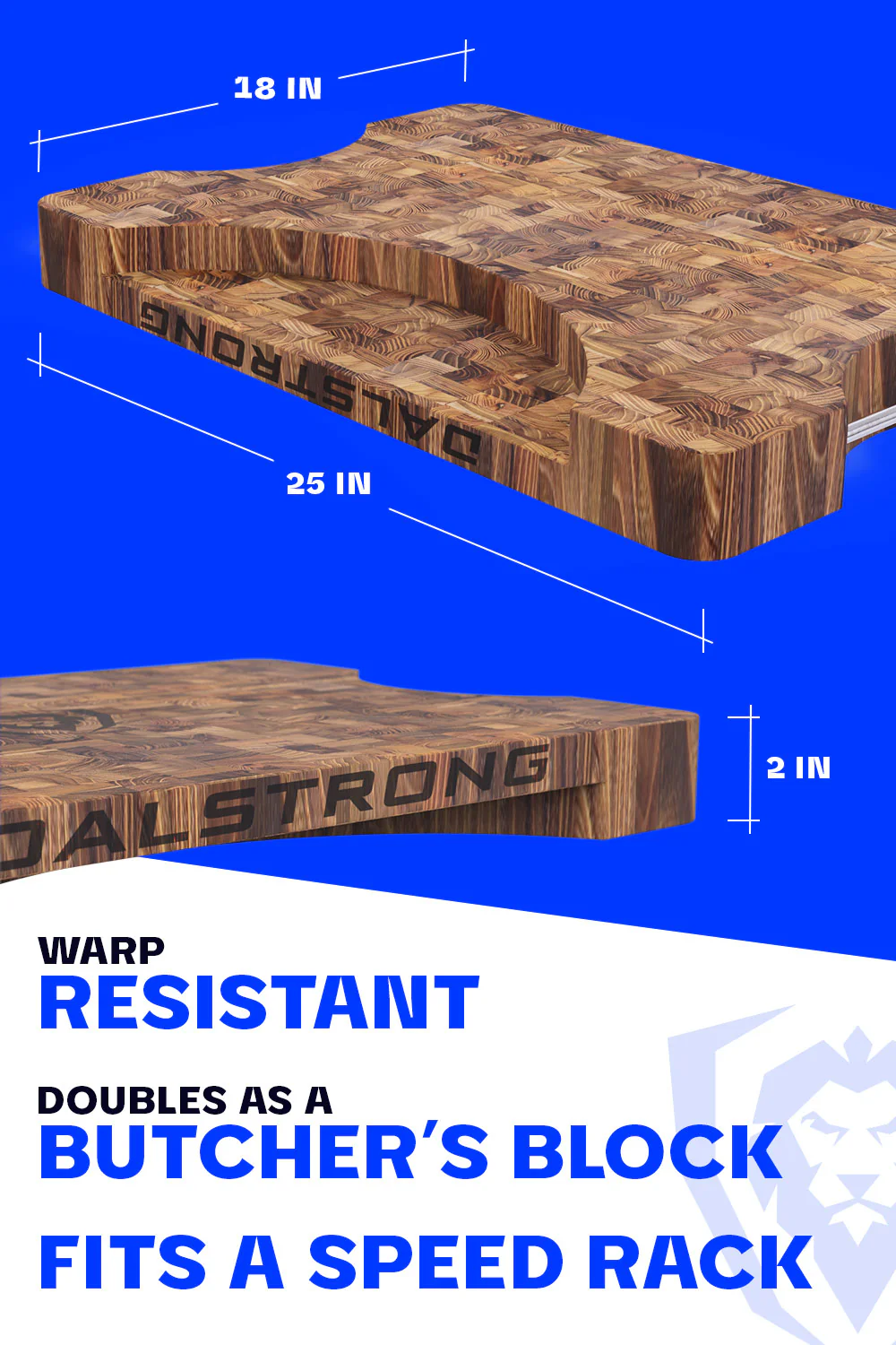 Lionswood Colossal | Teak Cutting Board | Dalstrong © - Image 4