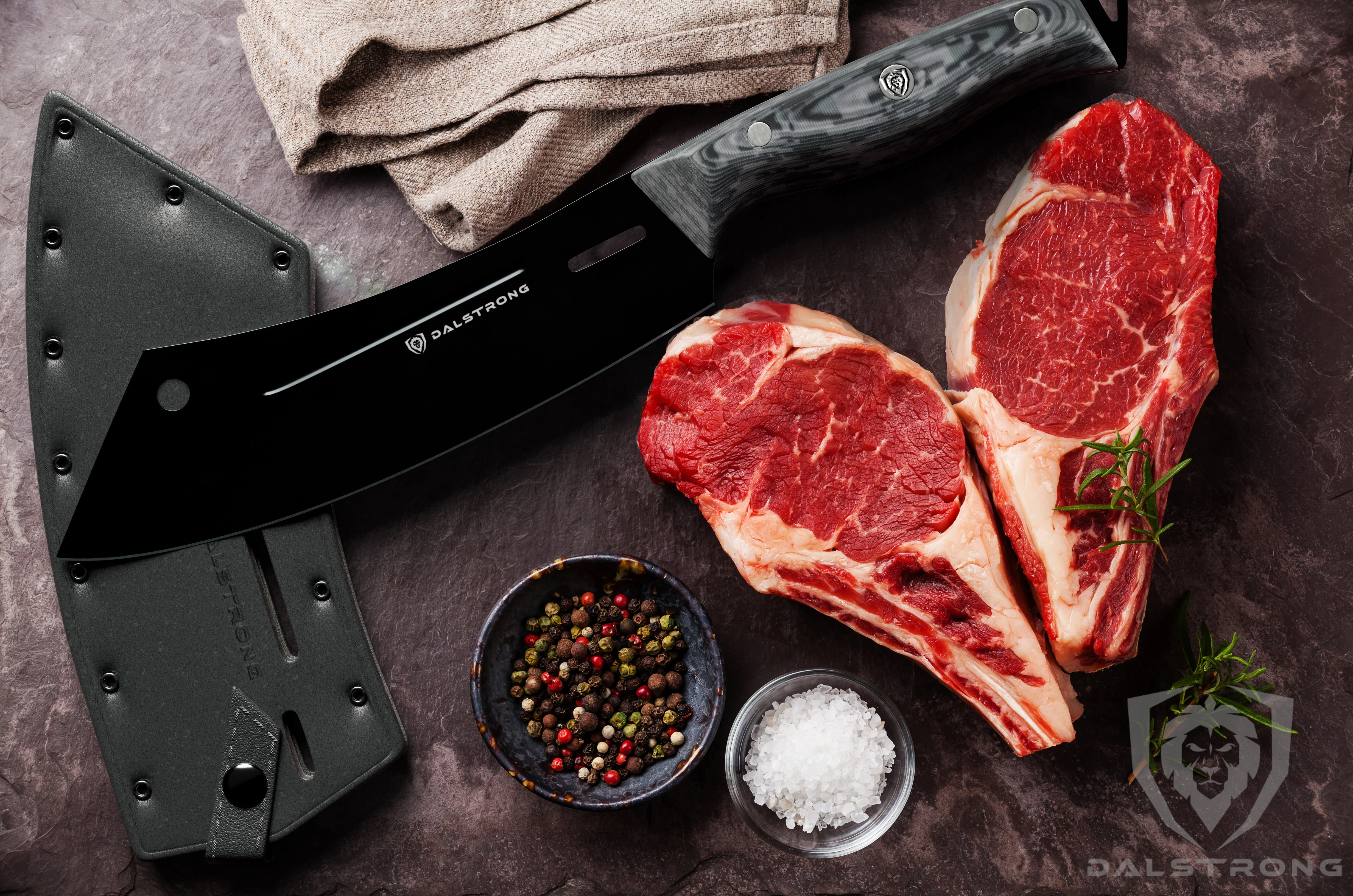 Chef & Cleaver Hybrid Knife 8" | Crixus | Delta Wolf Series | Dalstrong © - Image 8