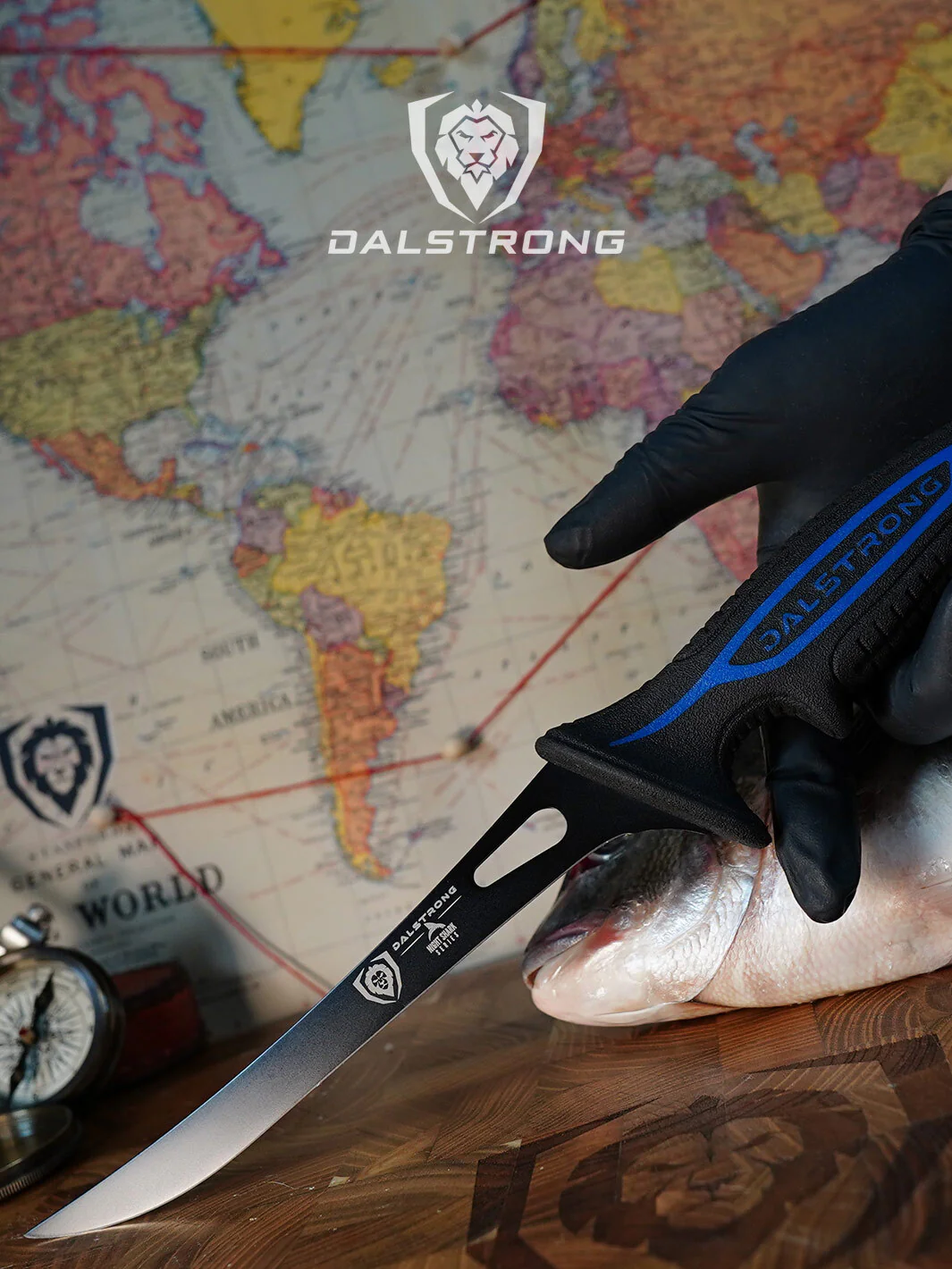 Fillet Knife 7" | Night Shark Series | Flexible Blade | NSF Certified | Dalstrong © - Image 8