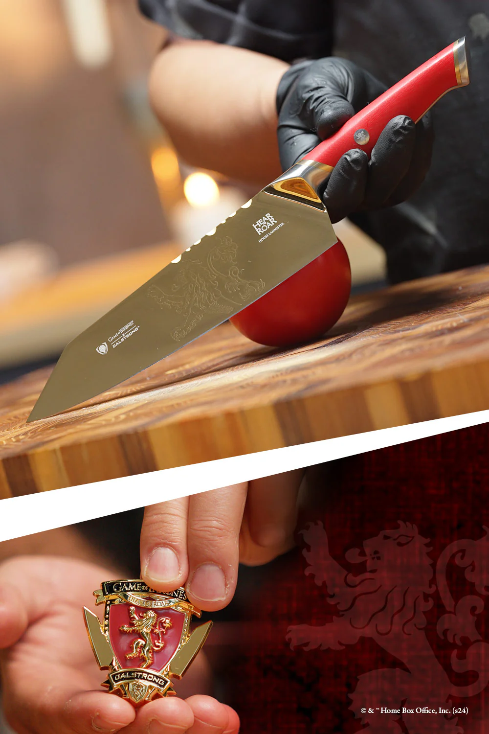 Chef Knife 8" | Game of Thrones™ Edition | House Lannister™ | Dalstrong © - Image 15
