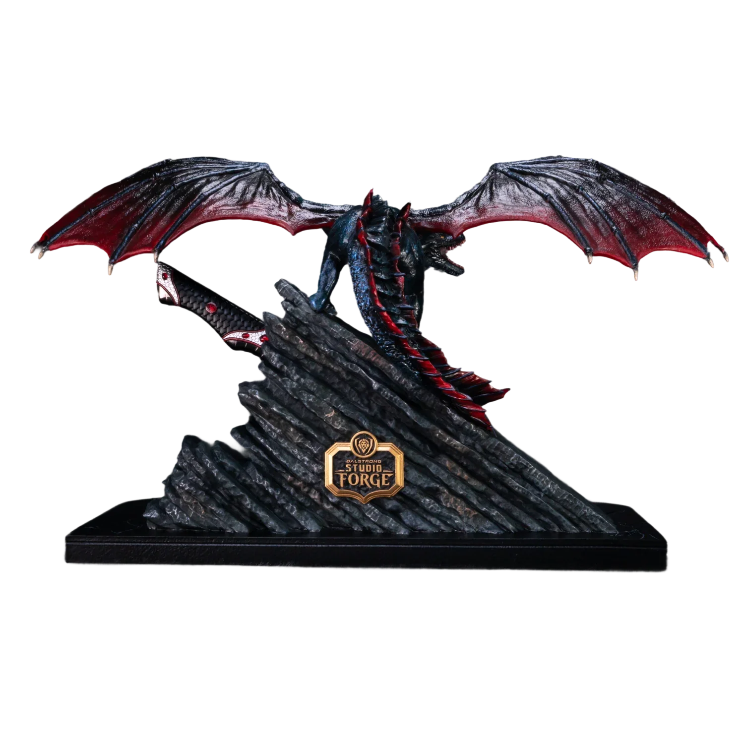 Game of Thrones™ x StudioForge™ | Drogon's Fury™ | 8.5” Collector’s Chef Knife & Sculpted Display Stand - Image 14