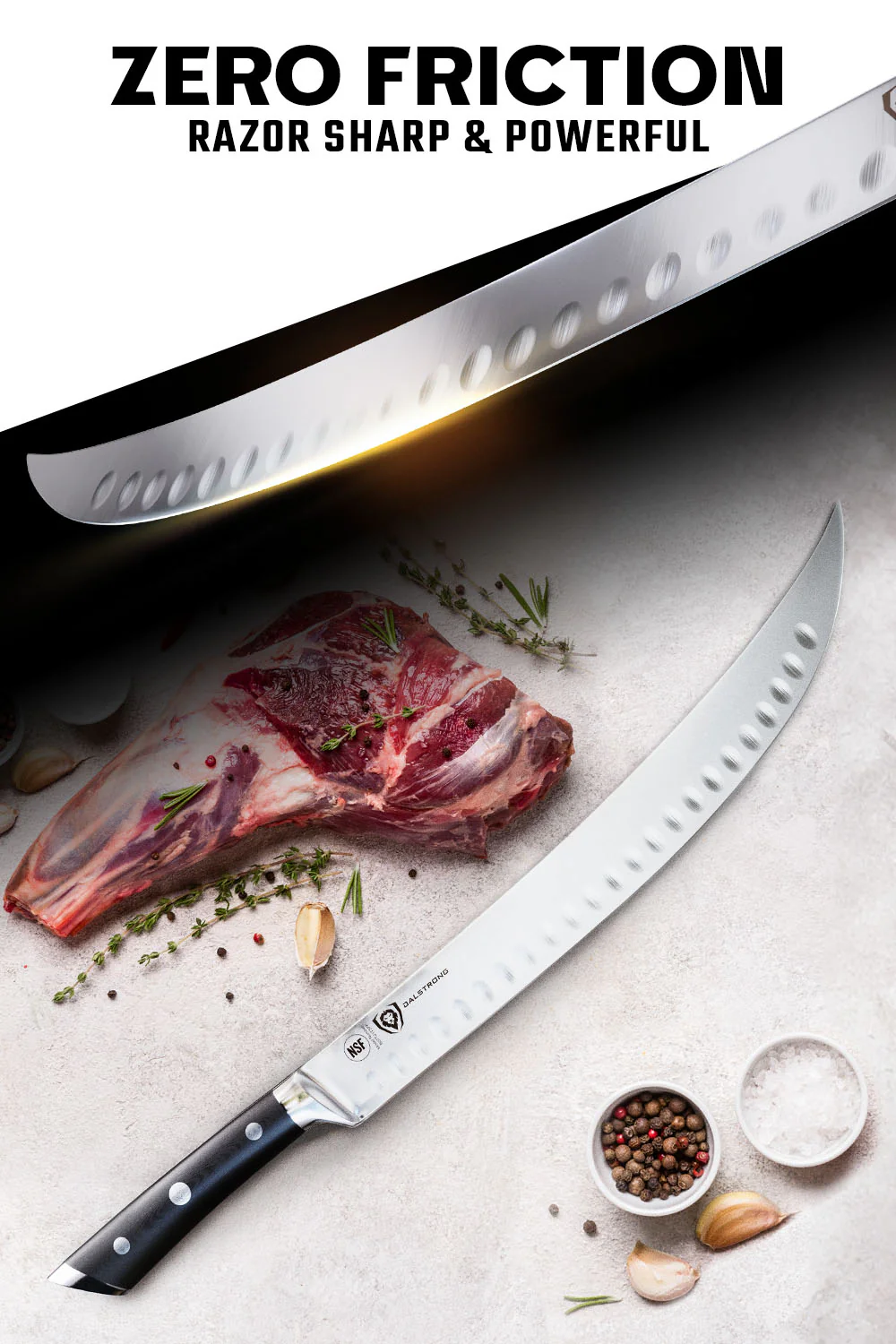 Butcher's Breaking Cimiter Knife 12" | Gladiator Series | NSF Certified | Dalstrong © - Image 3