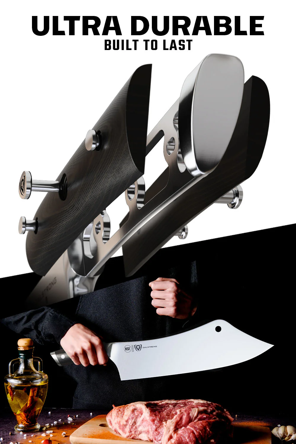 Chef & Cleaver Hybrid Knife 12" | Crixus | Gladiator Series | Dalstrong © - Image 4