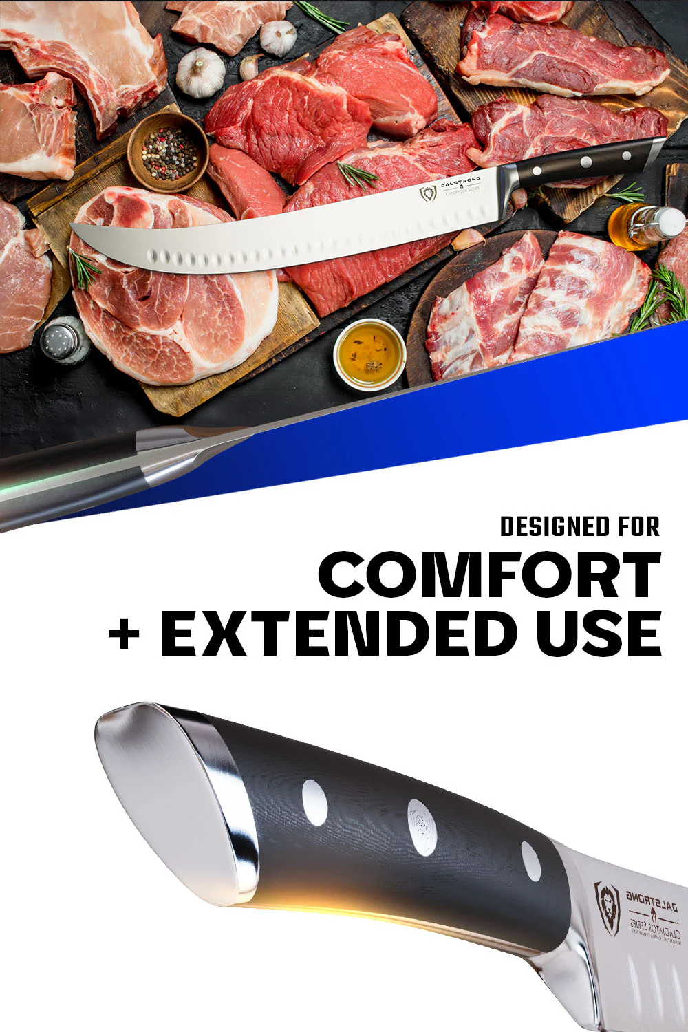 Butcher & Breaking Cimiter Knife 14" | Gladiator Series | NSF Certified | Dalstrong © - Image 5