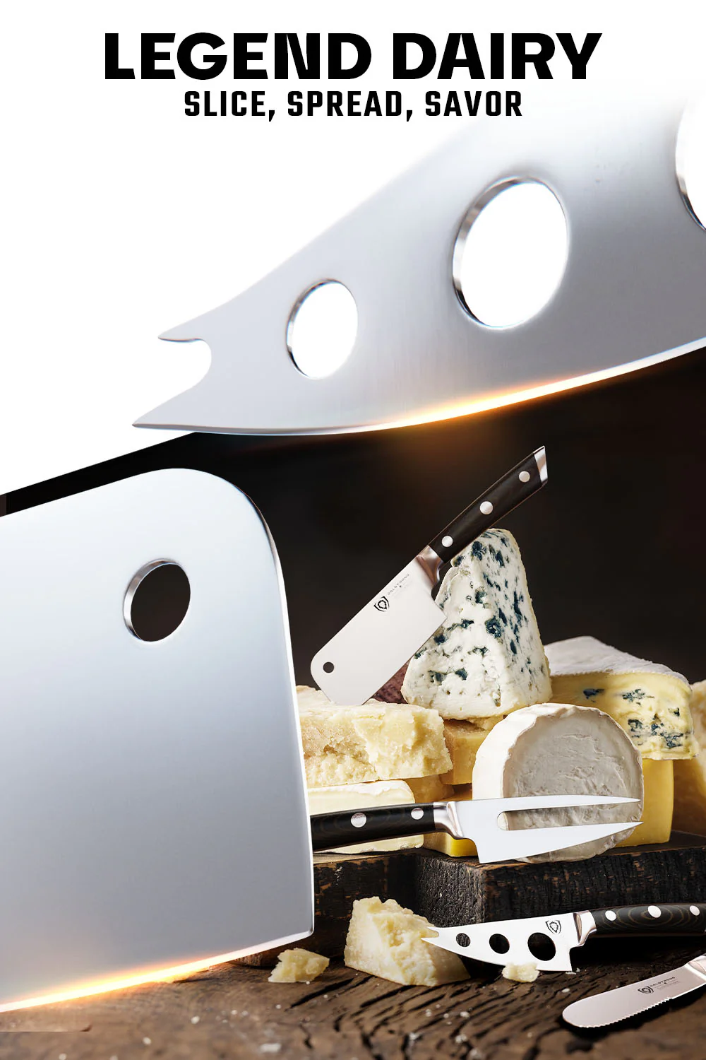 4-Piece Charcuterie & Cheese Knife Set | Gladiator Series | NSF Certified | Dalstrong © - Image 4