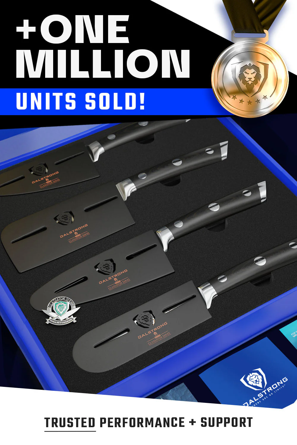 4-Piece Charcuterie & Cheese Knife Set | Gladiator Series | NSF Certified | Dalstrong © - Image 8