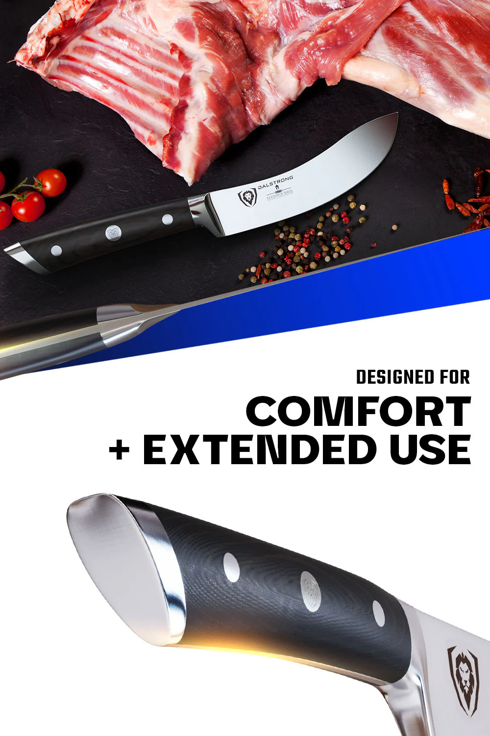 Skinning & Boning Knife 5.5" | Gladiator Series | NSF Certified | Dalstrong © - Image 4