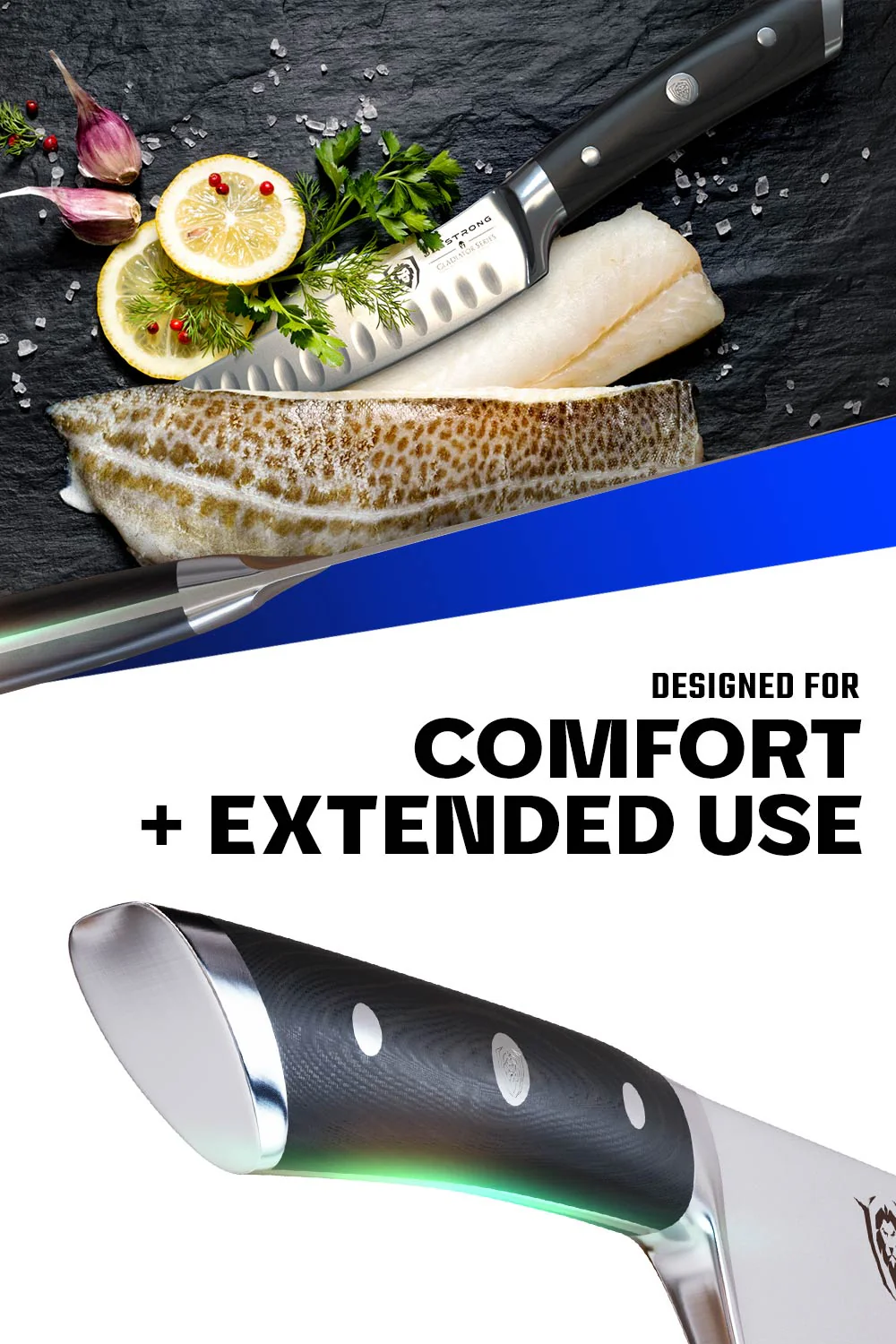Curved Fillet Knife 6" | Gladiator Series | NSF Certified | Dalstrong © - Image 5
