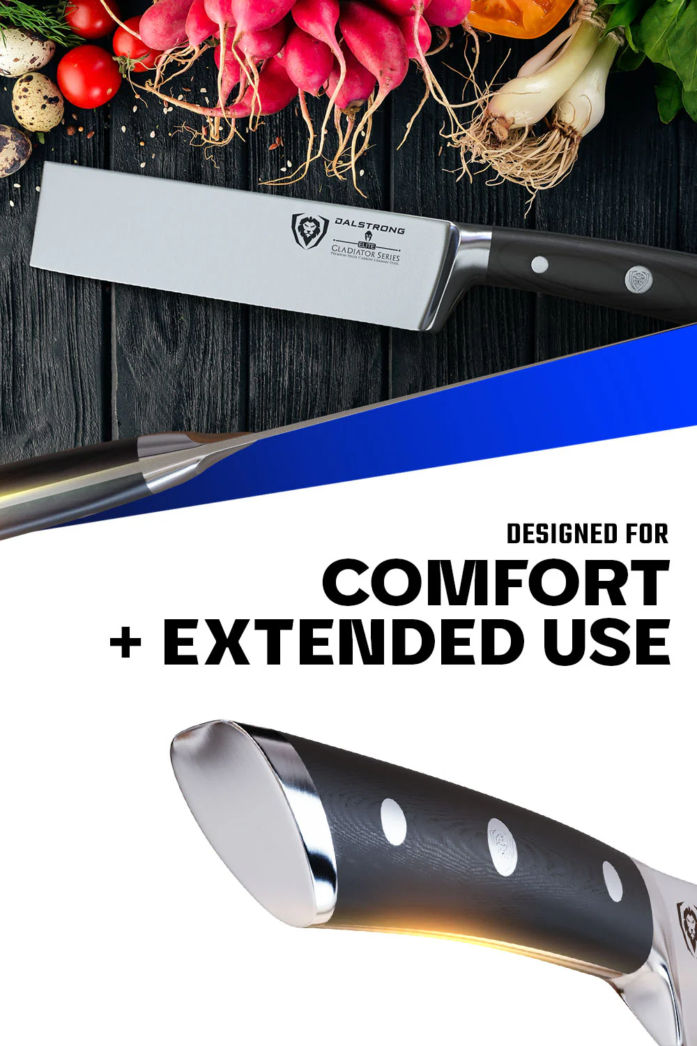 Produce Knife 6" | Gladiator Series | NSF Certified | Dalstrong © - Image 4