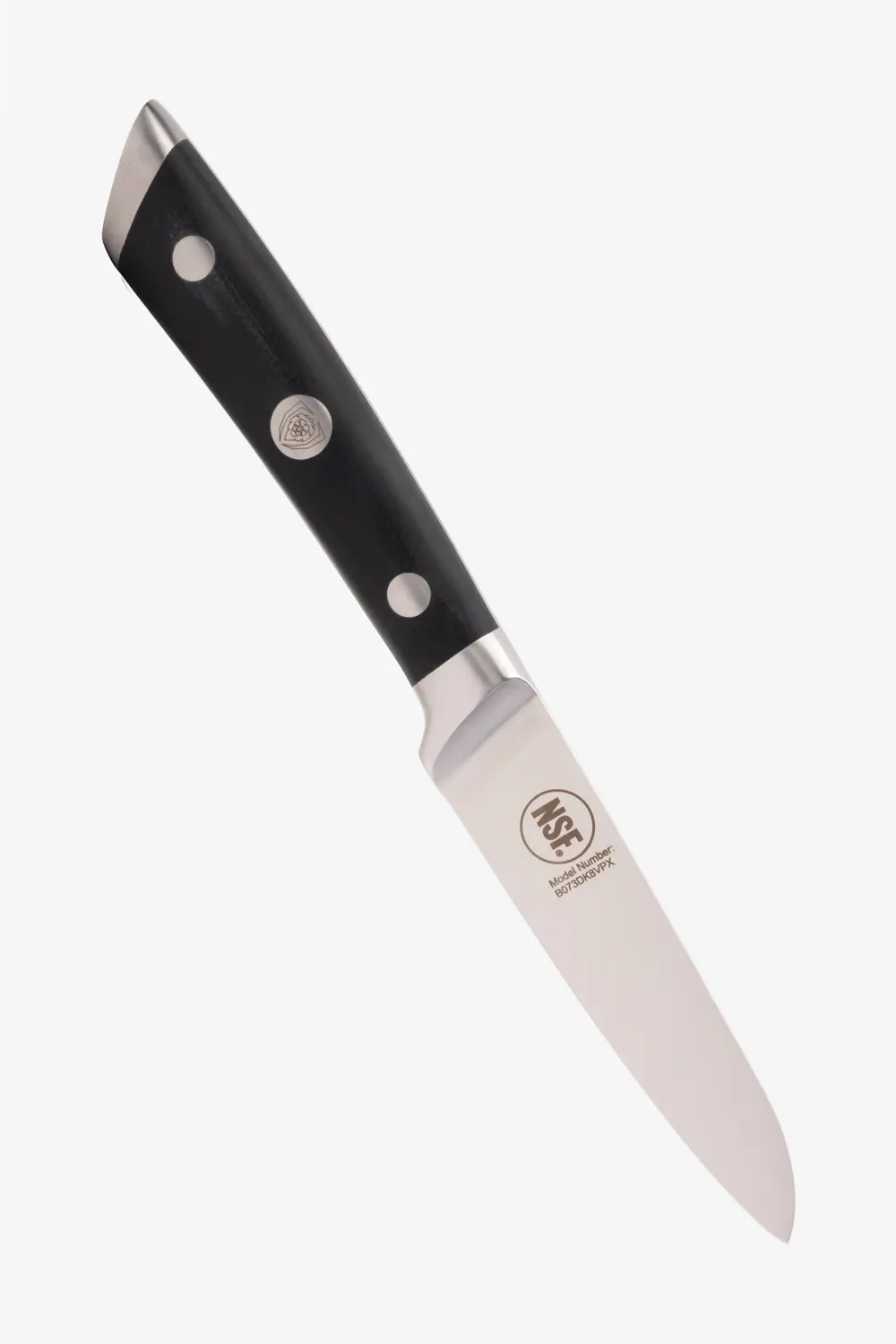 Gladiator Series Essentials | 8" Chef's Knife + 3.5" Paring Knife + 10" Serrated Bread Knife + Lionswood Teak Cutting Board - Image 9