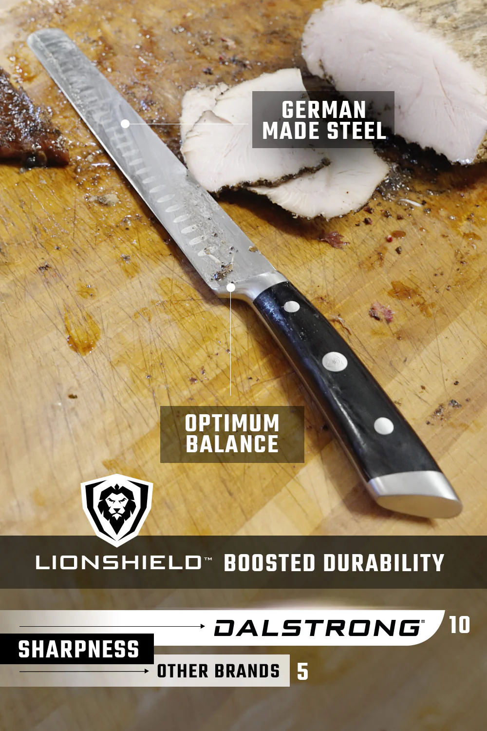 Slicing & Carving Knife 12" | Gladiator Series | Dalstrong © - Image 6