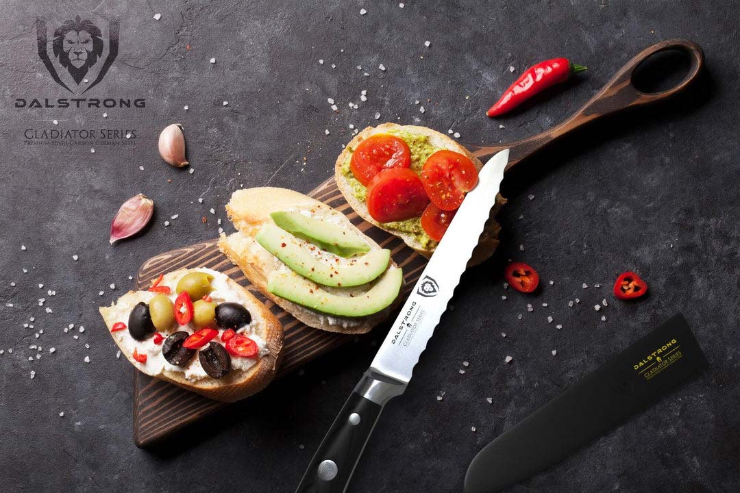 Serrated Utility Knife 5.5" | Gladiator Series | NSF Certified | Dalstrong © - Image 9