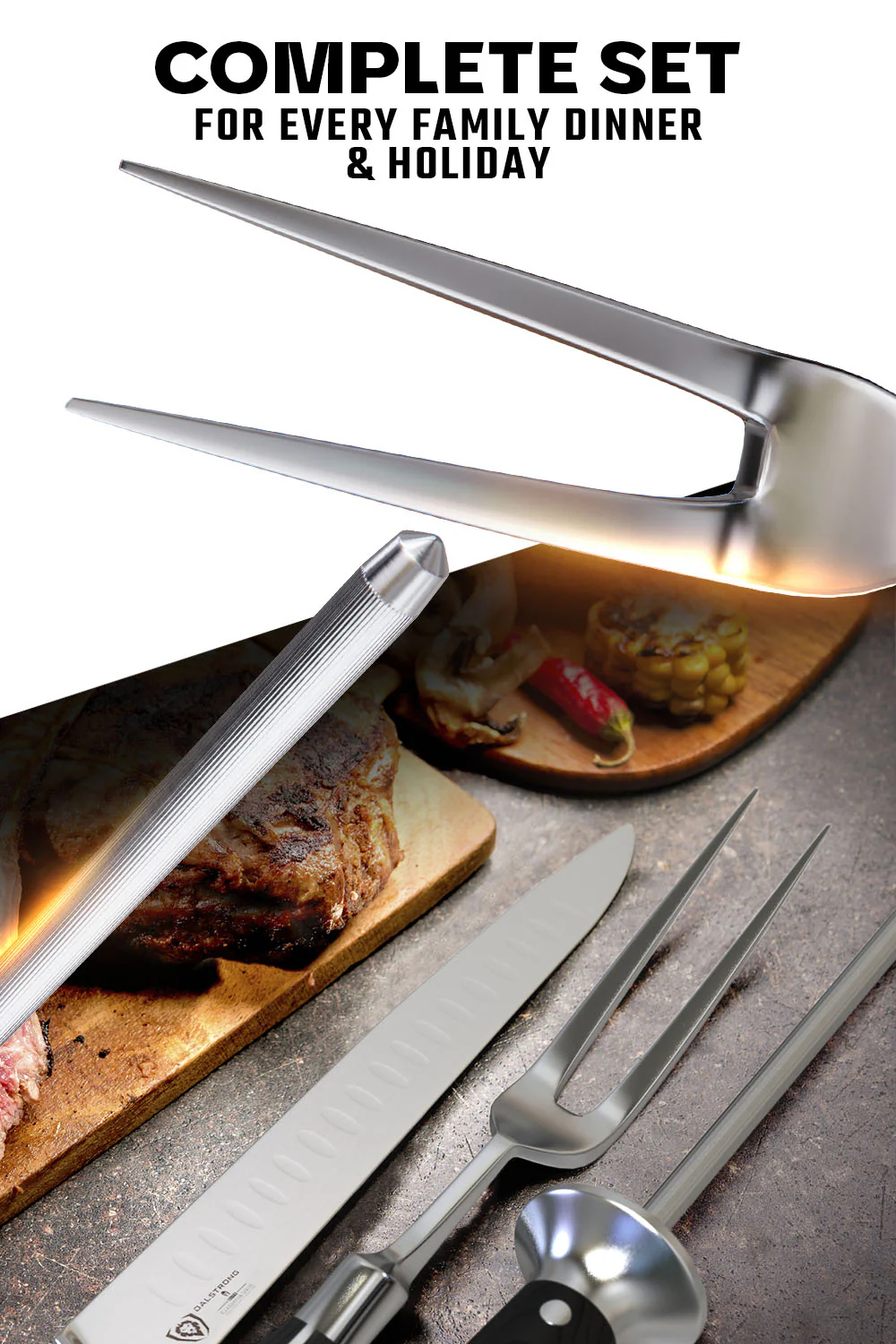 Carving Knife & Fork Set 9" | Gladiator Series | NSF Certified | Dalstrong © - Image 5