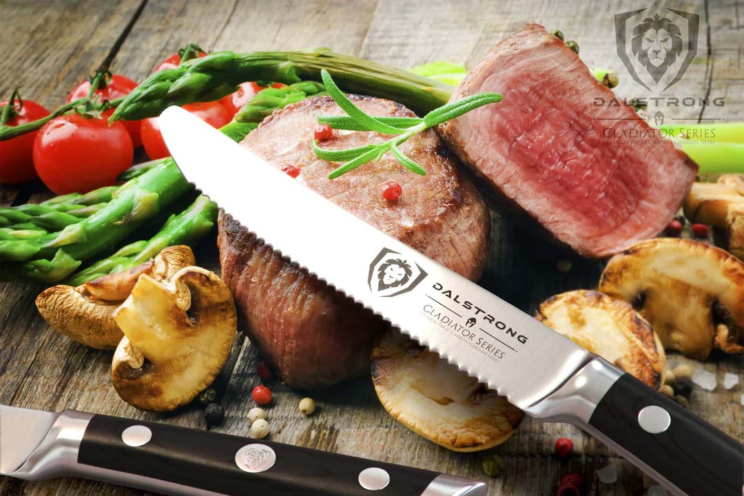 4-Piece Serrated Steak Knife Set | Gladiator Series | NSF Certified | Dalstrong © - Image 8