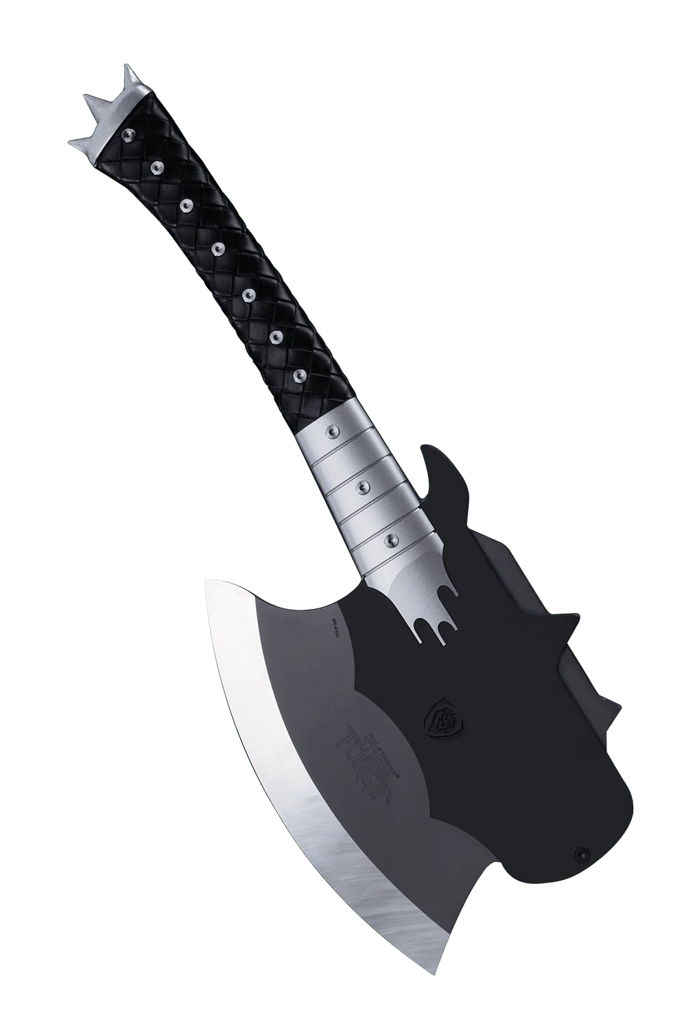 KISS™ x StudioForge™ | Gene Simmons’ HELLFIRE DEMON AXE | 7.5” Collector’s Meat Axe & Display Stand - Image 2