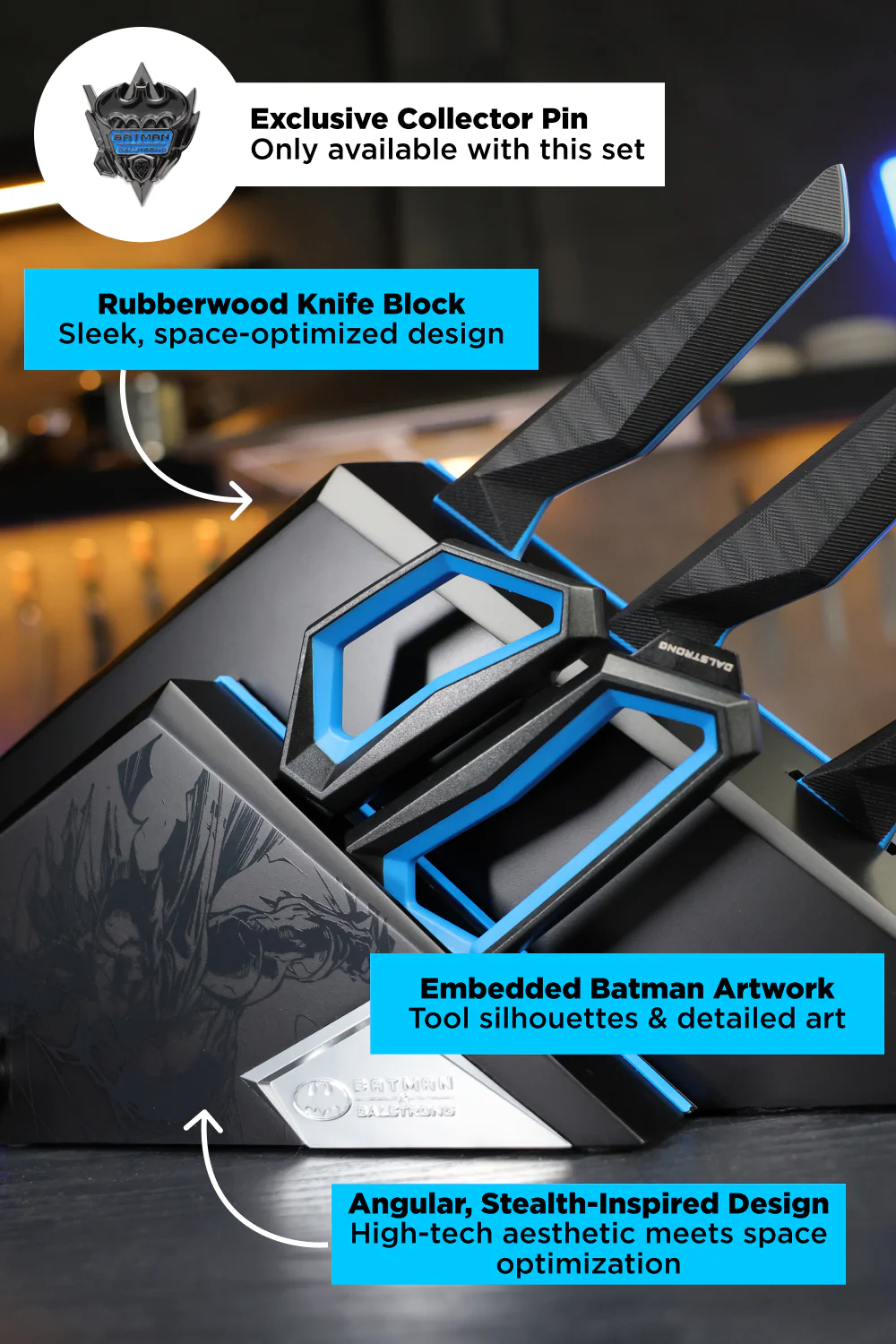 Knife Block Set 4-Piece | BATMAN™ Edition | Dalstrong © - Image 5