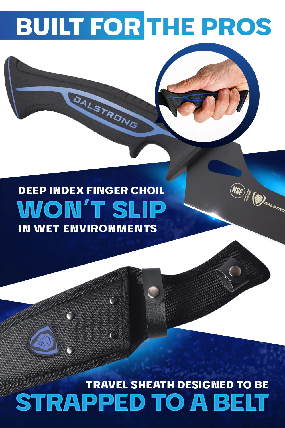 Offset Slicing & Carving Knife 10" | Night Shark Series | NSF Certified | Dalstrong © - Image 4