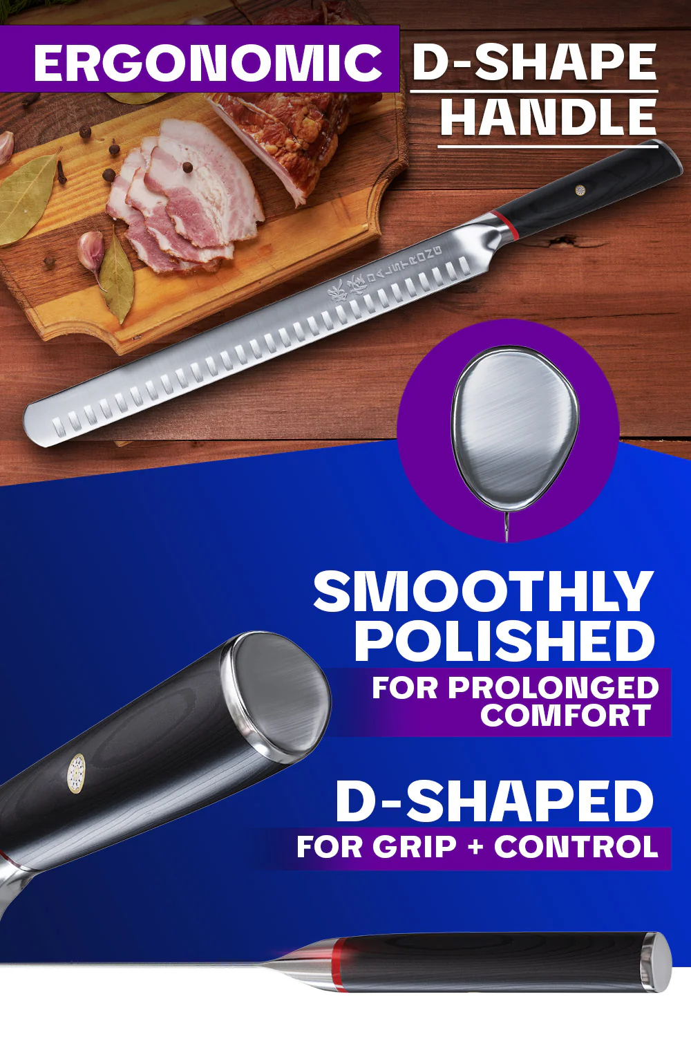 Slicing & Carving Knife 12" | Phantom Series | Dalstrong © - Image 6