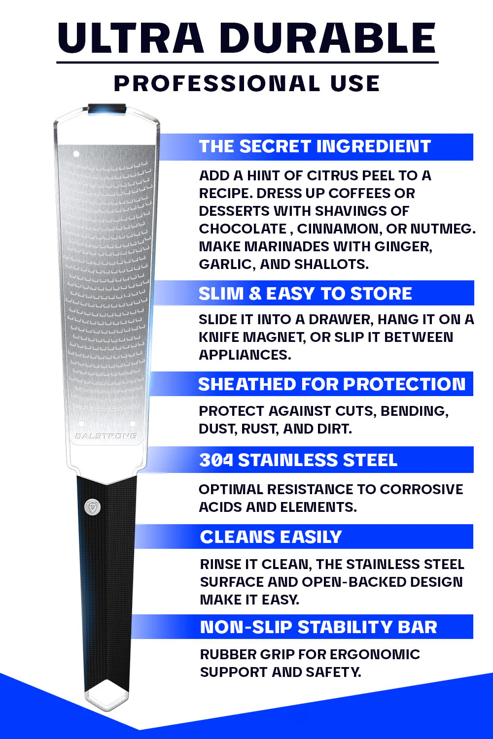 Professional Zester Narrow Grater | Dalstrong © - Image 5
