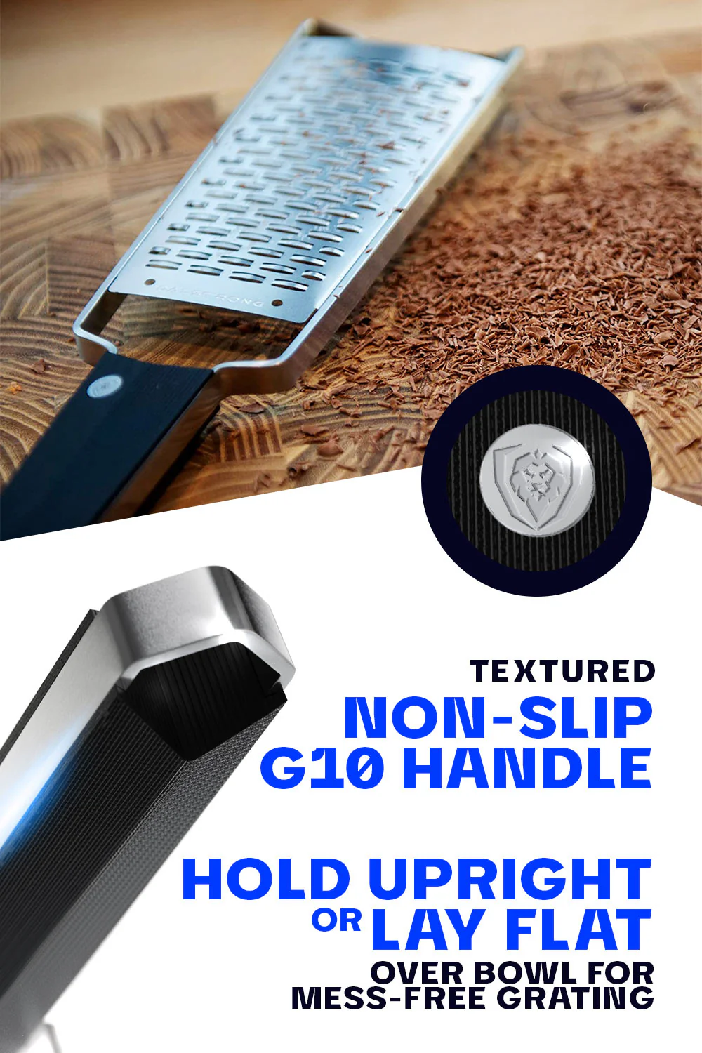 Professional Ribbon Wide Cheese Grater | Dalstrong © - Image 3