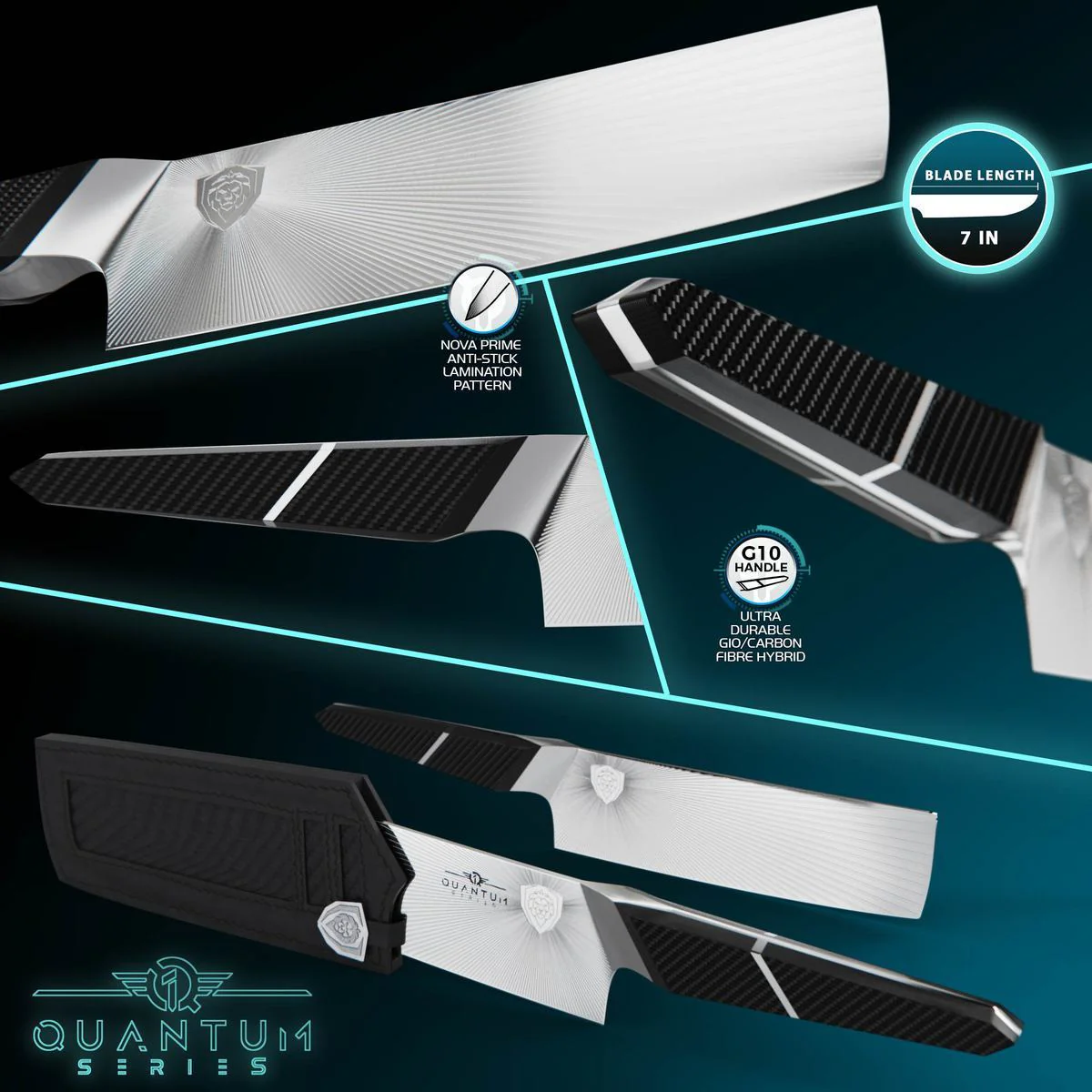 Vegetable Knife 7" | Nakiri | Quantum 1 Series | Dalstrong © - Image 3