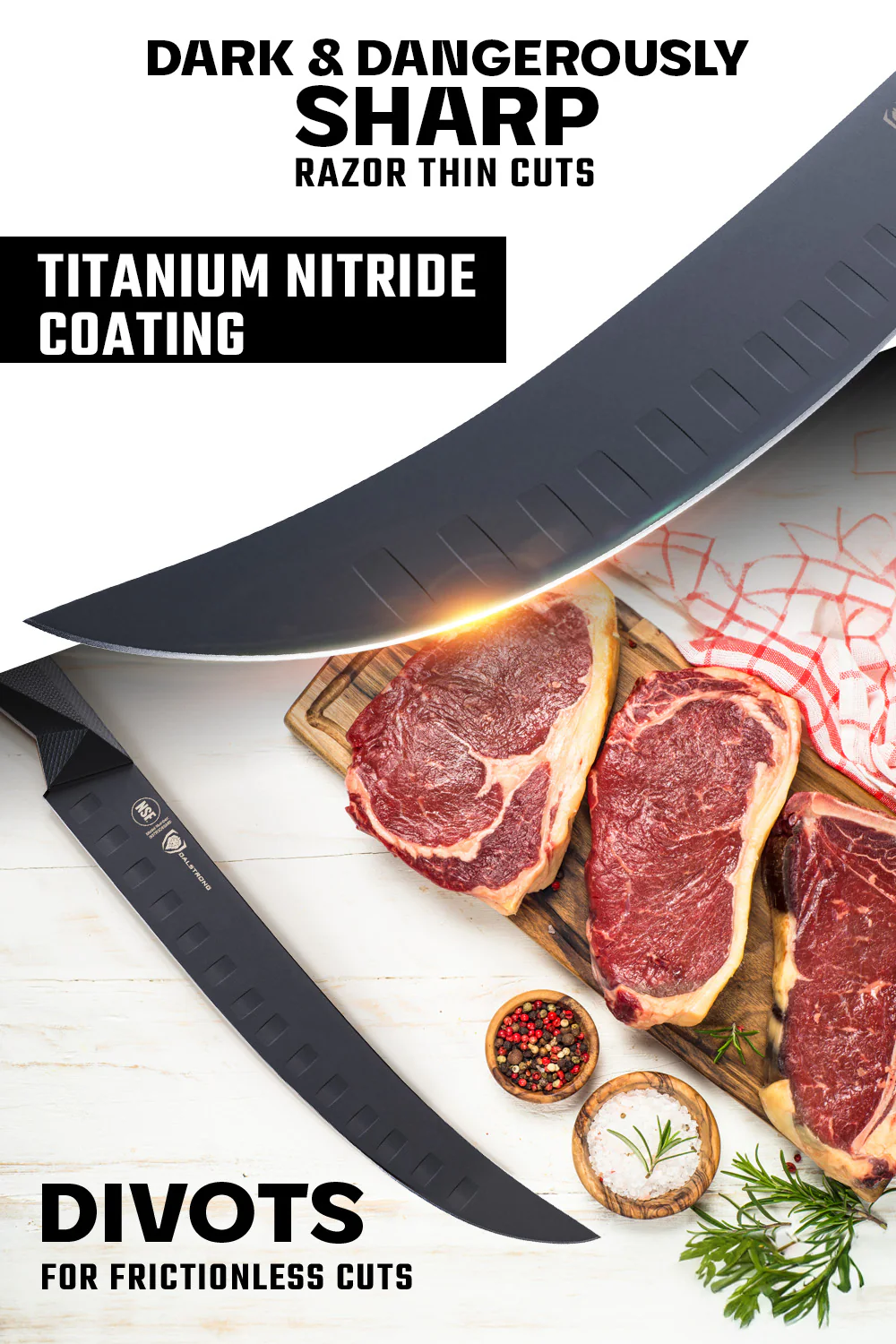 Butcher & Breaking Knife 10" | Shadow Black Series | NSF Certified | Dalstrong © - Image 3