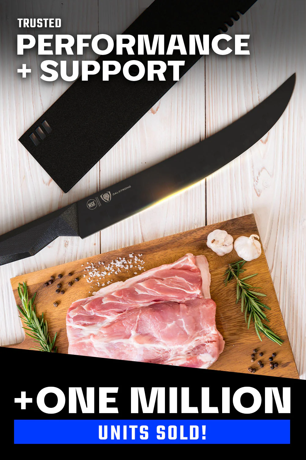 Butcher & Breaking Knife 10" | Shadow Black Series | NSF Certified | Dalstrong © - Image 7