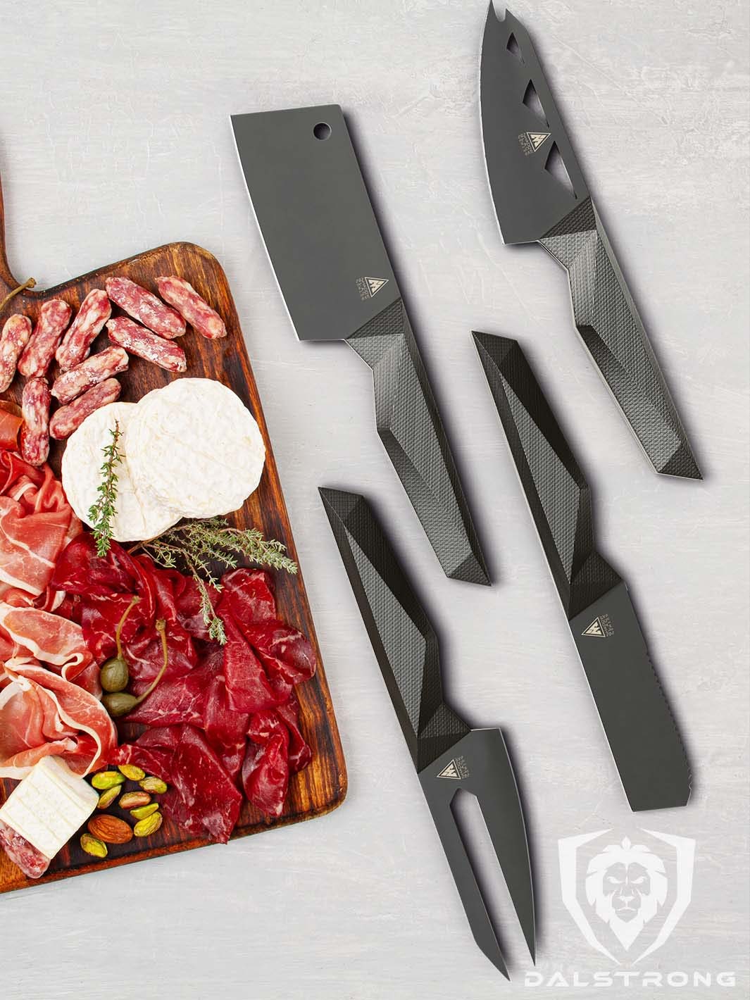 4-Piece Cheese Knife Set | Shadow Black Series | NSF Certified | Dalstrong © - Image 10