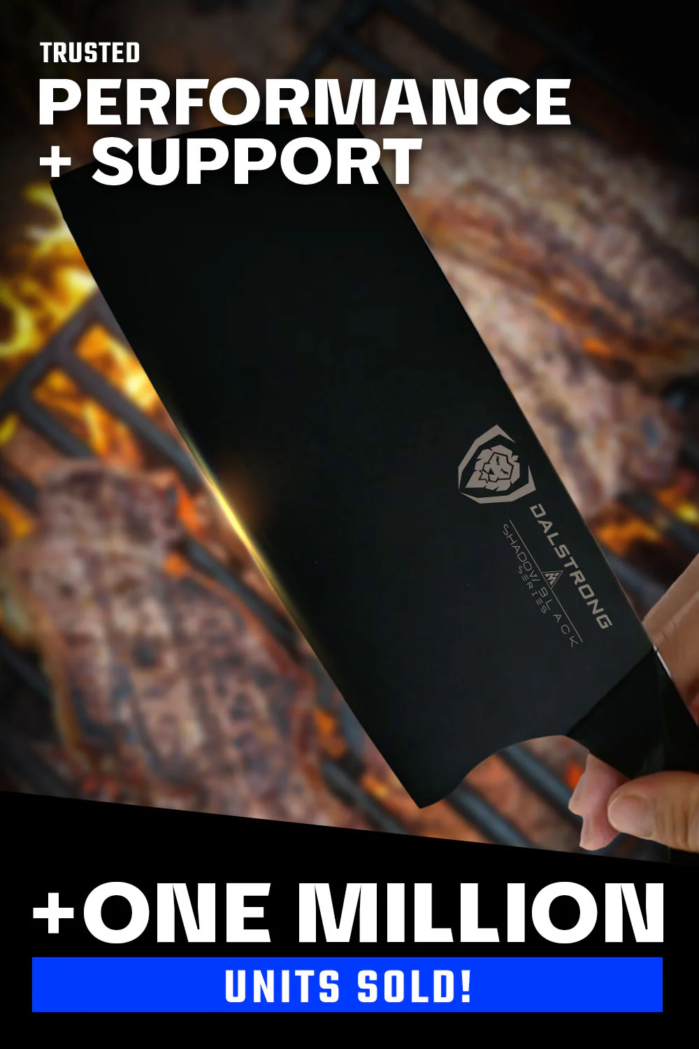 Cleaver Knife 7" | Shadow Black Series | NSF Certified | Dalstrong © - Image 7
