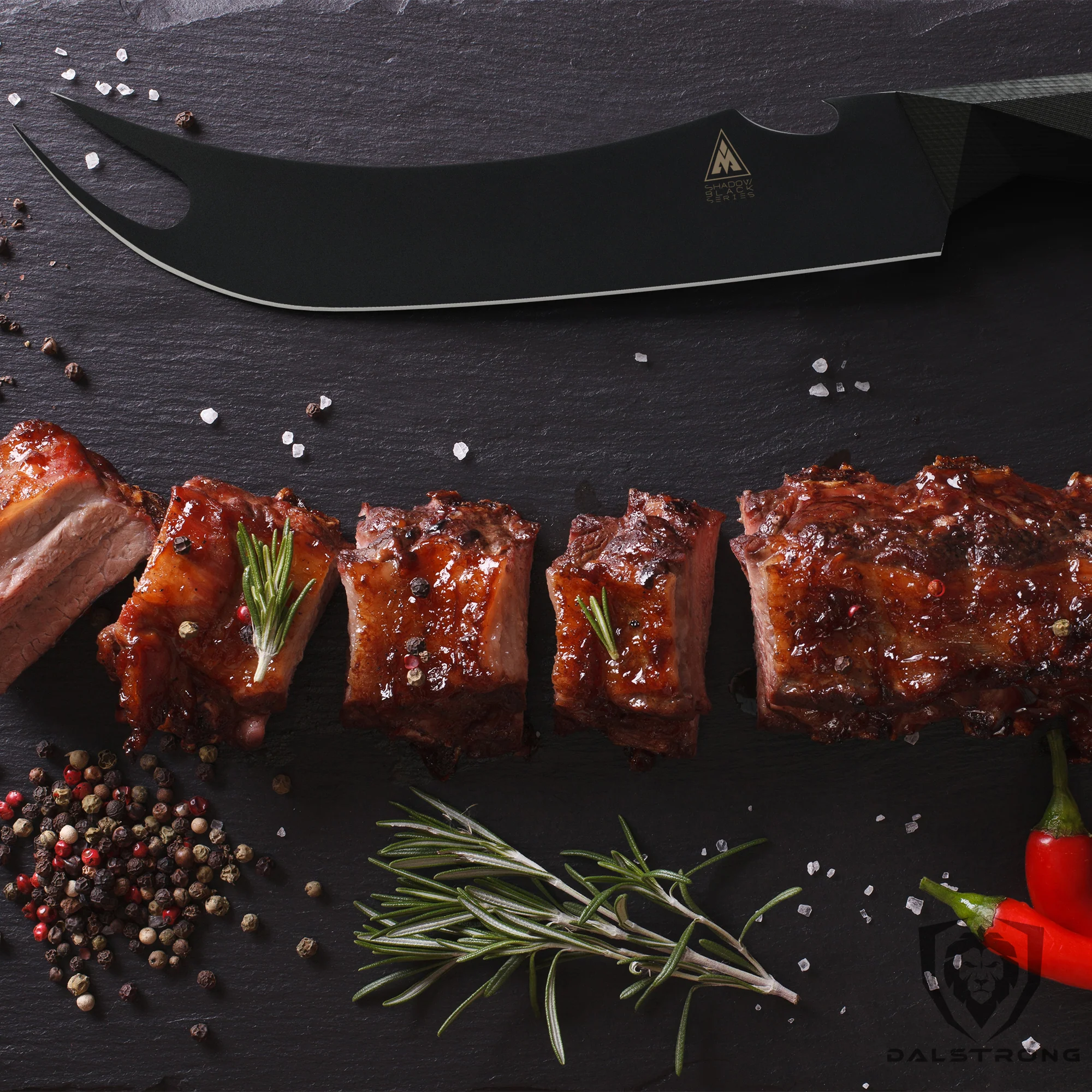 BBQ Pitmaster Knife 9" | Shadow Black Series | NSF Certified | Dalstrong © - Image 10