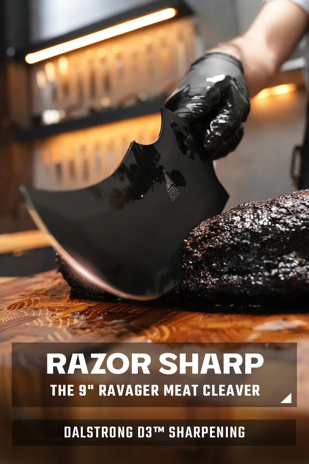 Cleaver Knife 9" | Shadow Black Series | NSF Certified | Dalstrong © - Image 3