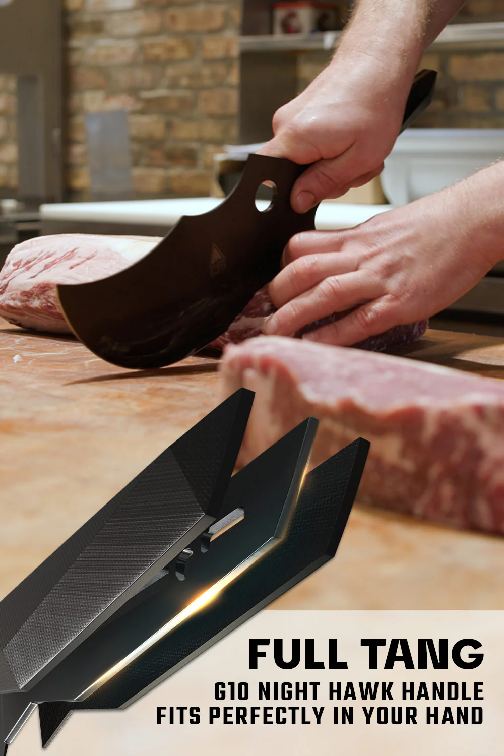 Cleaver Knife 9" | Shadow Black Series | NSF Certified | Dalstrong © - Image 5