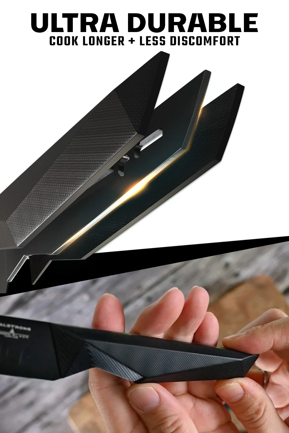 4-Piece Steak Knife Set | Shadow Black Series | NSF Certified | Dalstrong © - Image 4