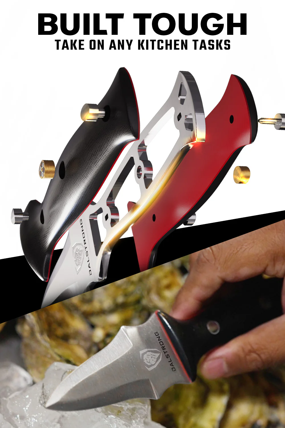 Professional Oyster & Clam Shucking Knife 3.5" | Shogun Series ELITE | Dalstrong © - Image 3